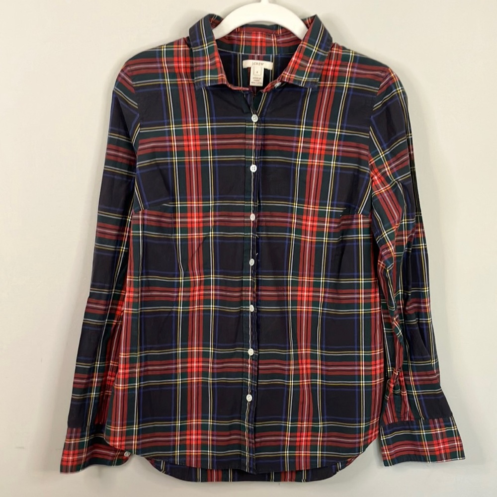 J Crew plaid button down